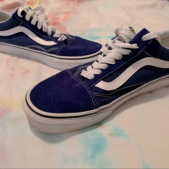Ladies blue vans cheap